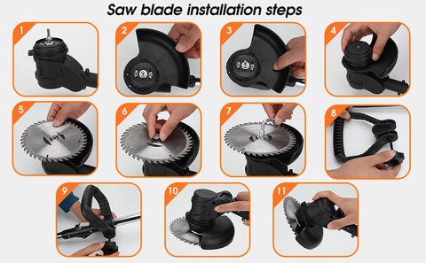 16PCS Grass Trimmer Replacement Blades