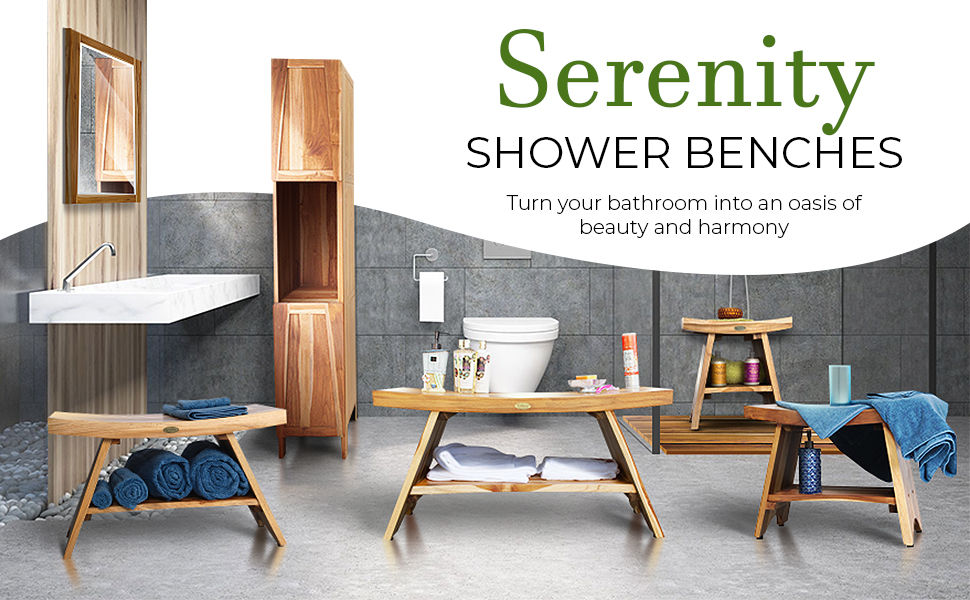 Serenity Teak Shower Benches