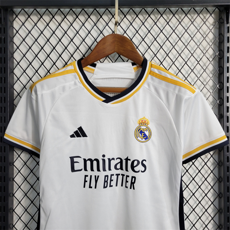 SIUjerseys-Real Madrid 23/24 Home Kids Kit