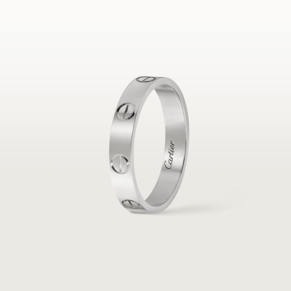 Love wedding band White gold