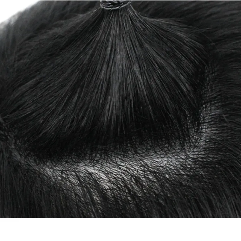 Wig Male Men's Capillary Prothesis Toupee Wigs For Men Natural Free Part Invisible Human Hair Front Thin Skin Hair Replacement