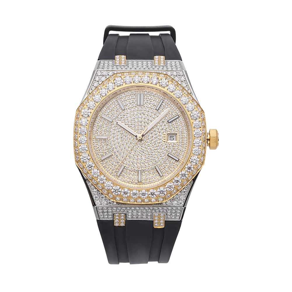 Iced out watch-Yika Jewelry