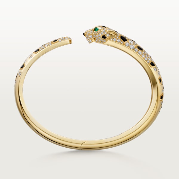 Panthère de Cartier bracelet Yellow gold, emeralds, onyx, diamonds