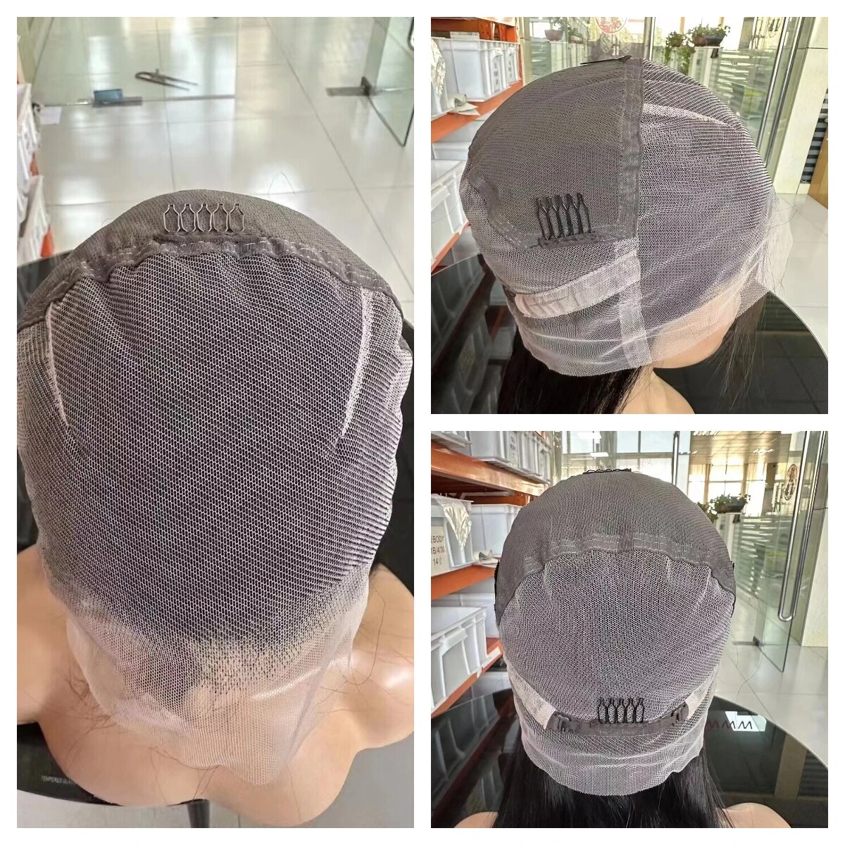 Real Full Lace Wig Straight Human Hair Wigs For Black Women Natural Brazilian HD Transparent Lace Frontal Wig Pre Plucked Remy