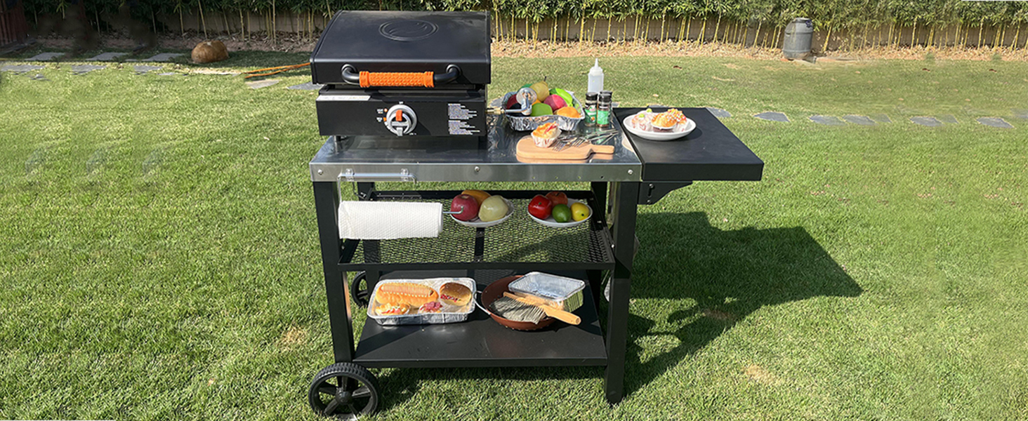 outdoor table for blackstone tabletop griddle