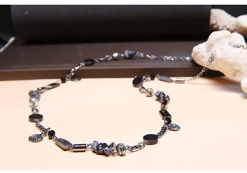 New European and American fashion shell handmade original beaded long necklace sweater chain women's accessories