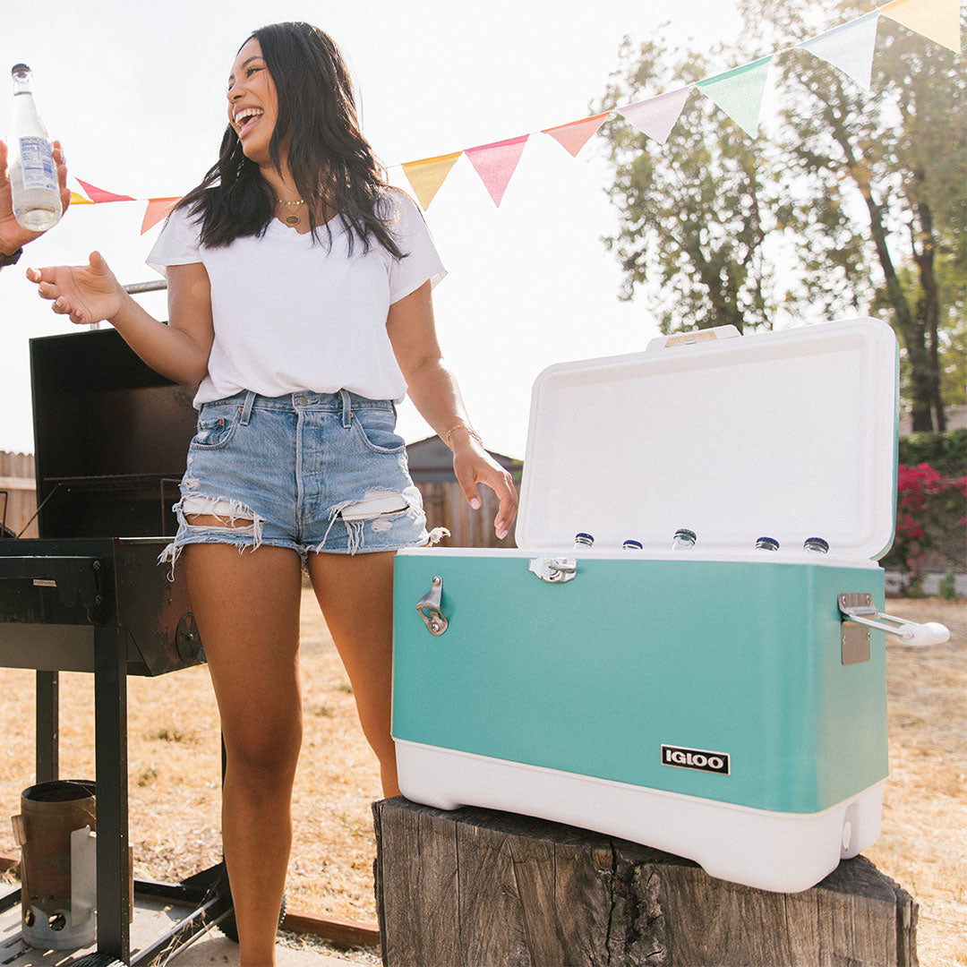 Carrying Legacy Cooler Yellow