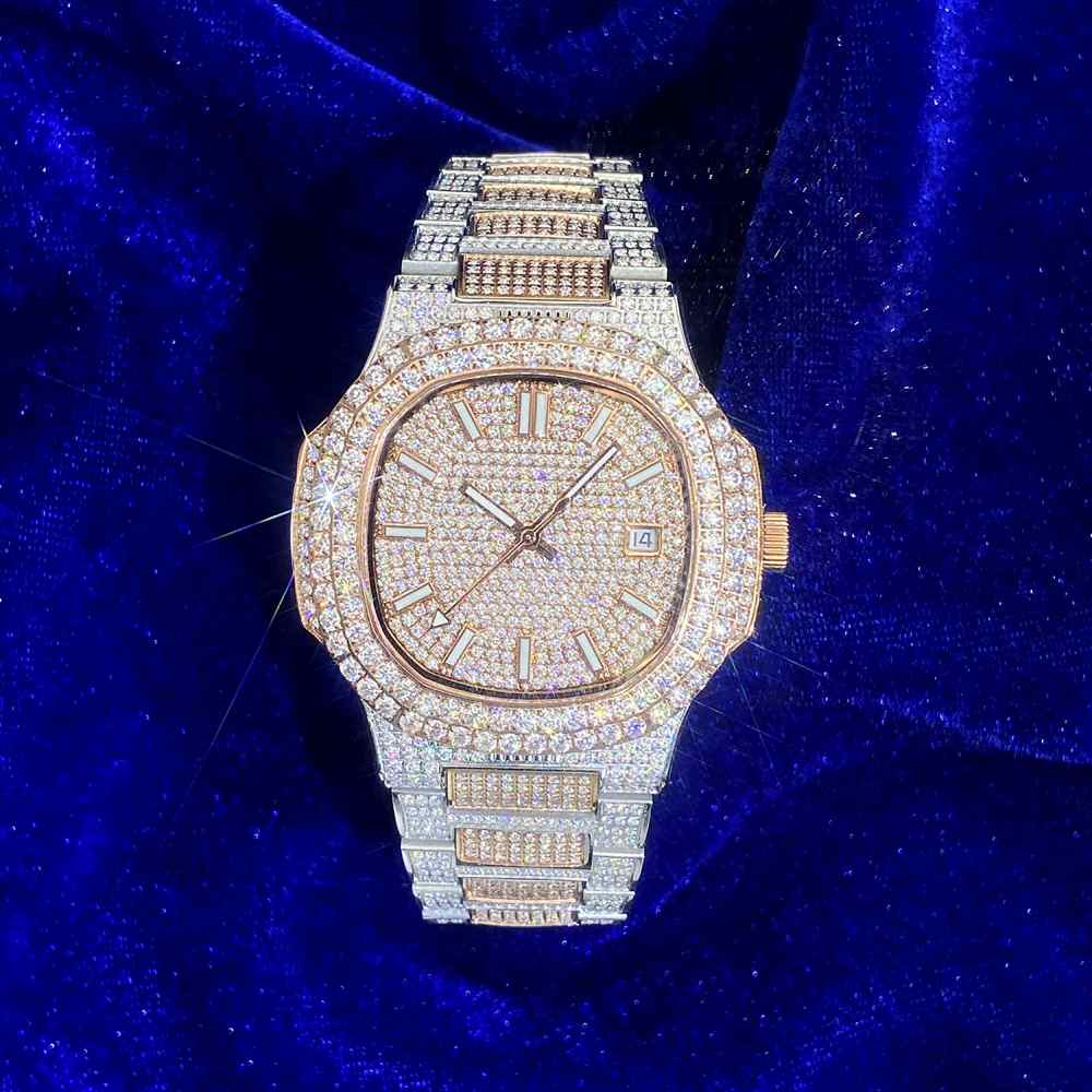 Iced out watch-Yika Jewelry