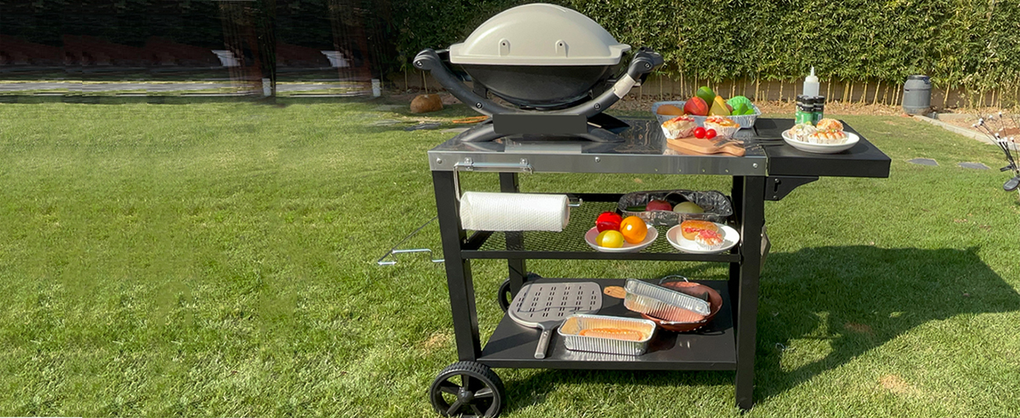 outdoor table for weber  protable grill