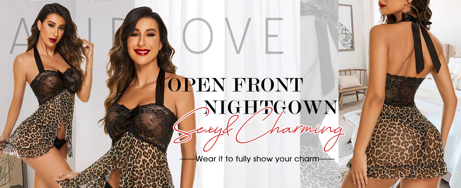 leopard print lingerie set