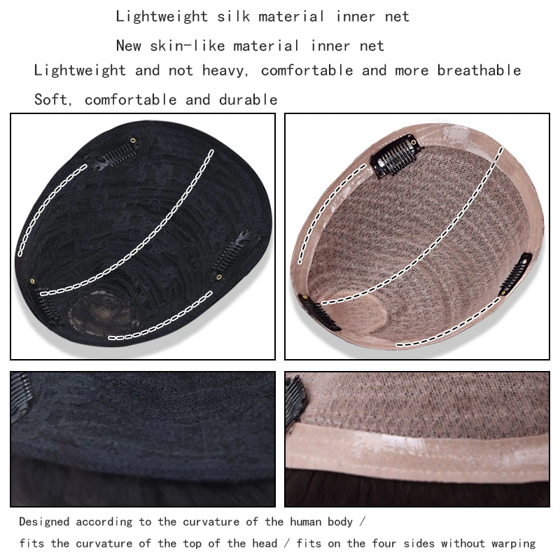 Short wigs for men's male black wig synthetic natural hair for young man balding sparse hair crew cut hair style