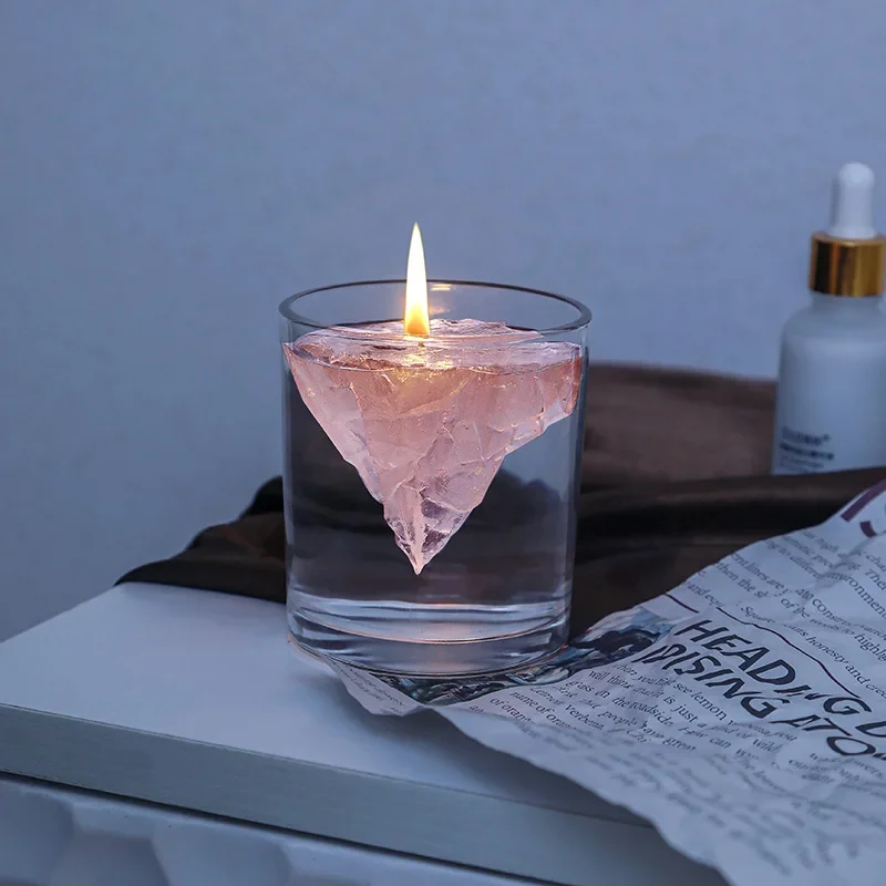 Creative Floating Iceberg Scented Candle Set Suspended Wax Scented Candle Romantic Aromatherapy Candles DIY Material Wax