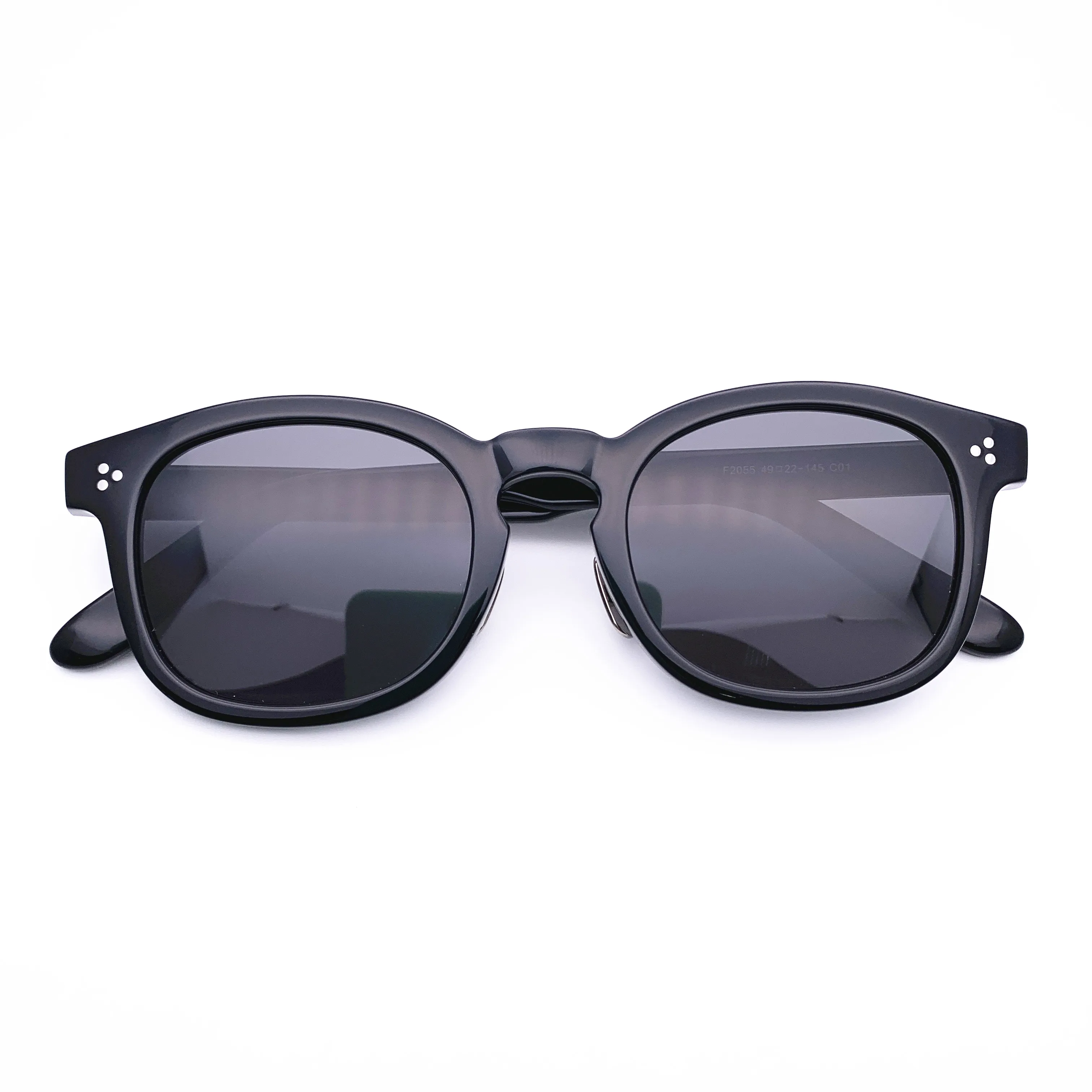 Belight Optical Japan Design Acetate Material with Rivert  Cool Fashion Men Women  Transparent Sunglass F2055