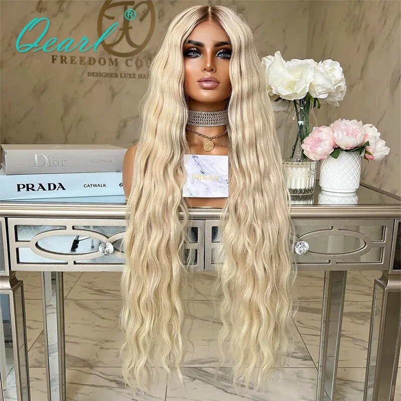 Deep Loose Wave Full Lace Wig Real Human Hair Lace Frontal Wigs 34