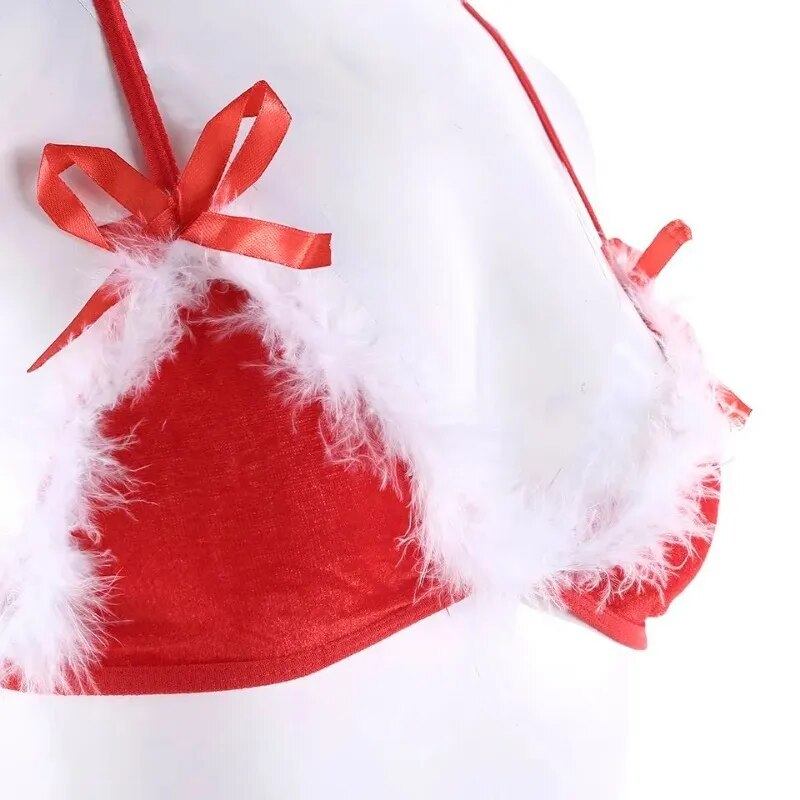 Swinol Sexy woman Underwear Christmas Costume Porno Lace Sexy Dress Red Babydoll Exotic Lingerie intimate Sleepwear