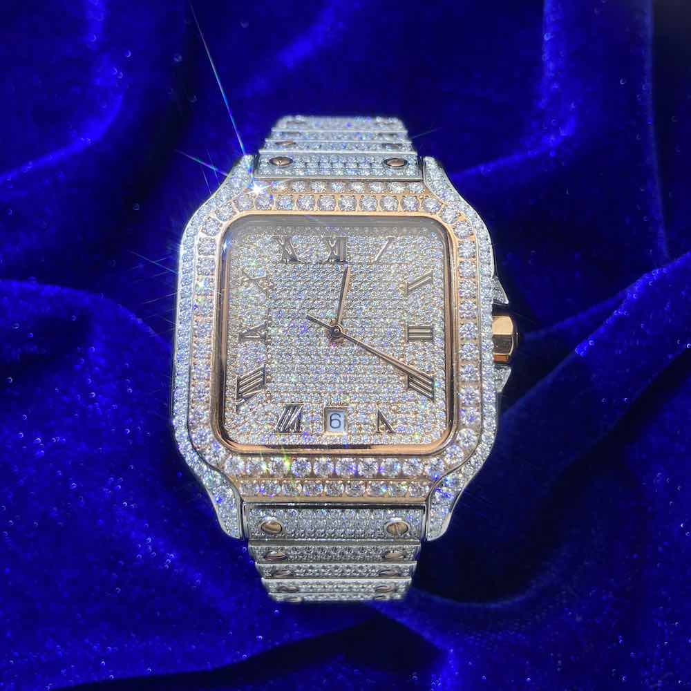 Iced out watch-Yika Jewelry