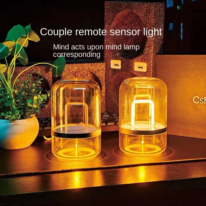 Tuya WIFI Creatitive Night Light for Long-distance Relationship USB Induction Bedside Anti-falling Lamp Valentine's Day Gifts