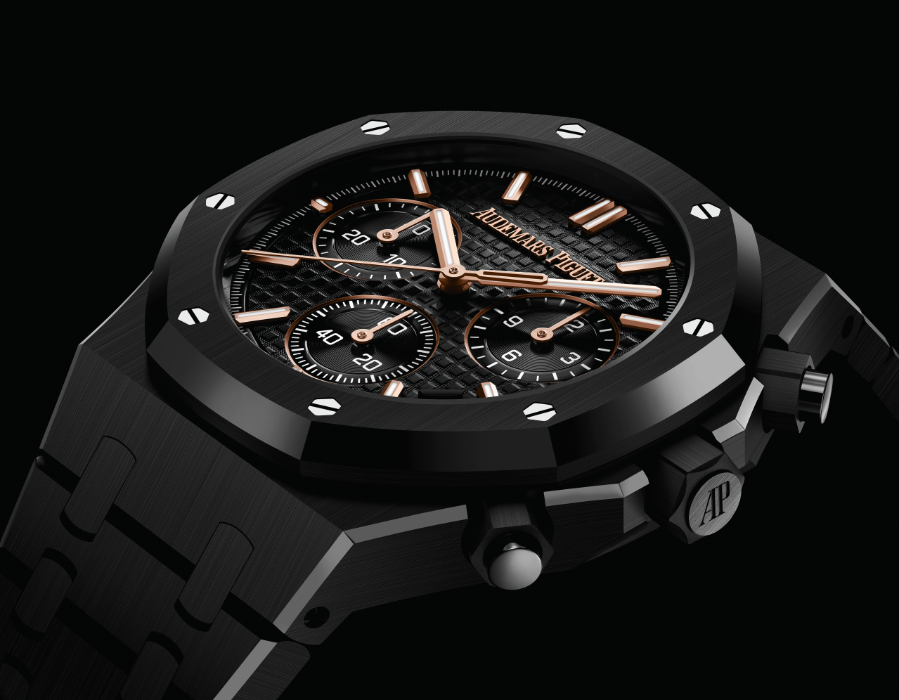 Audemars Piguet Royal Oak Selfwinding Chronograph "50th Anniversary" 41 mm  Black Ceramic – Posts – Timekeepers Club