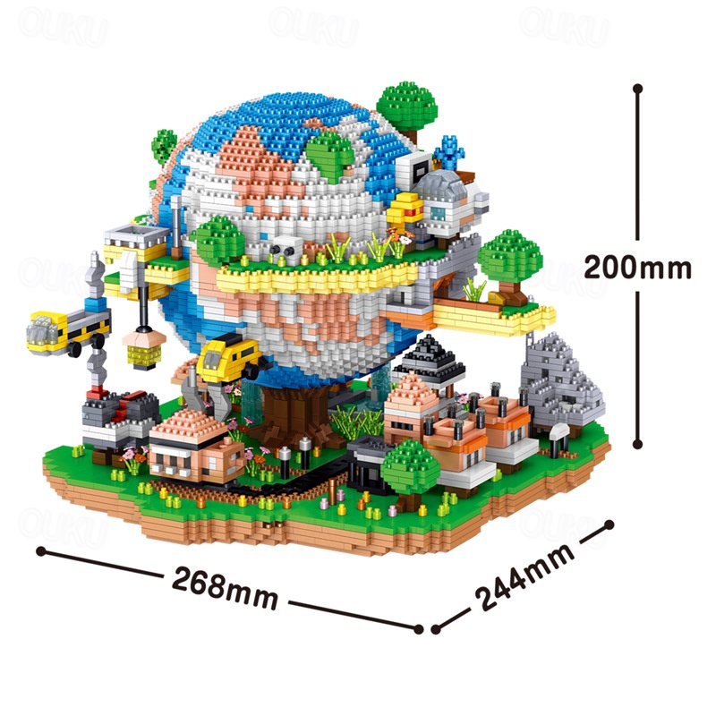 rchitecture Global Village Micro Building Blocks Set5452PCS - Architectural Model Toys Gifts for Kid and Adult 2024 - US $121.99 –P8