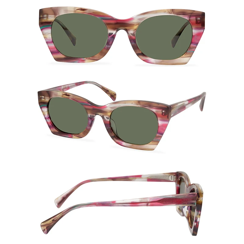 Belight Optical New Arrival Handmade Quality Cool Butterfly Shape Women Men UV400 Protection with Case Oculos  Sunglasses 9578