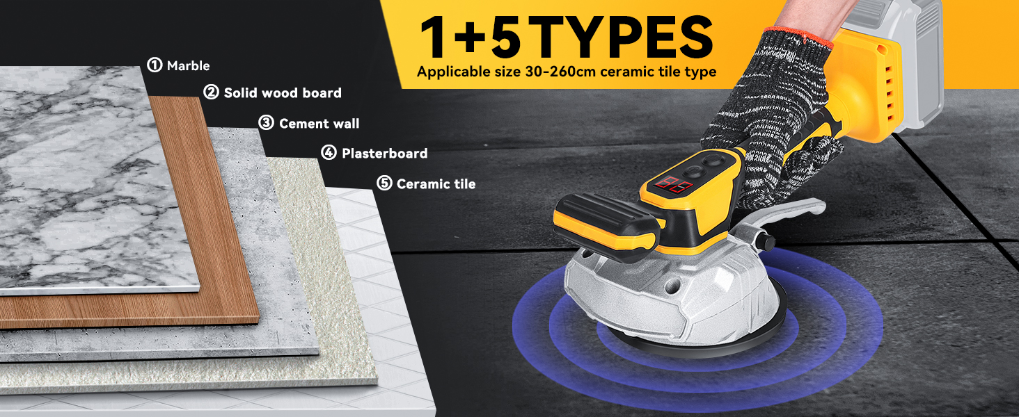 applicable size 30-260 cm ceramin tile type cordless vibration machine,dewalt 20v max tools only