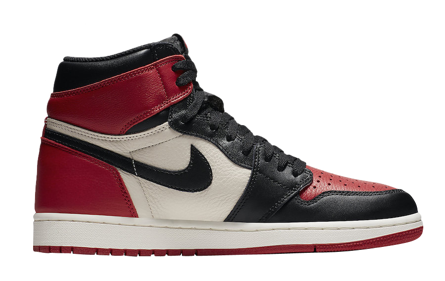 Air Jordan 1 Retro High OG Bred Toe 555088-610