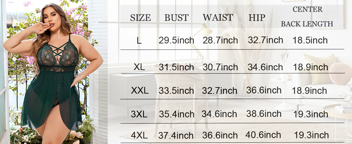 plus size lingerie