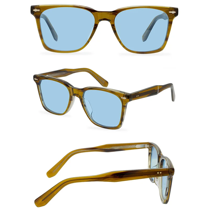 Belight Optical Acetate Handmade Quality Classical Design Women Men UV400 Protection with Case Oculos LEMTOSH Sunglasses 9601