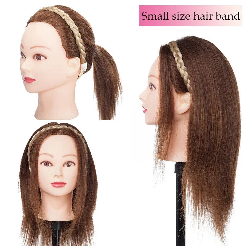 BENEHAIR Synthetic Braided Headbands Fake Hair Plaited Hair Band Braiding Hair Accessories Hair Extension Hairpiece For Women