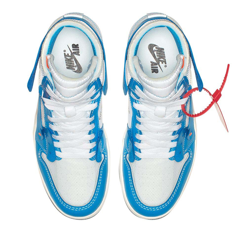 OFF-WHITE x Air Jordan 1 High Powder Blue AQ0818-148