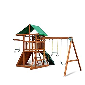 swing set, wooden swing set, gorilla swing set, gorilla playset, wooden play set, outing swing set