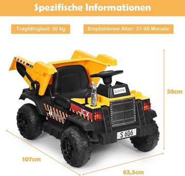 KOMFOTTEU electric children's car children's tipper, for children aged 3-8 years