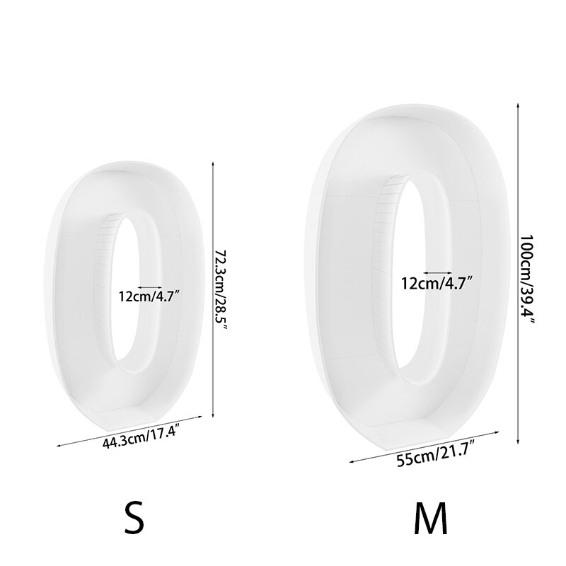 73cm/100cm Giant Big Number  Mosaic 0-9 Balloon Filling Box DIY Birthday Frame Stand Baby Shower Wedding Birthday Party Decor