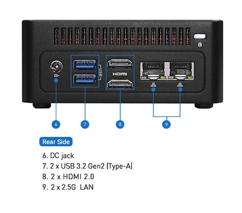 ASRock Industrial NUC Ultra 100 BOX Series Fanned Barebone