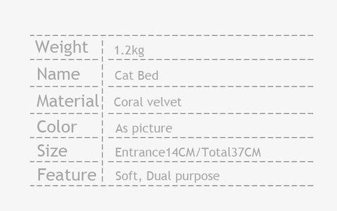 Woven Wool Spherical Cat Cave Bed Round Opening House Pet Nest