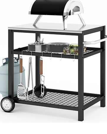 outdoor grill cart