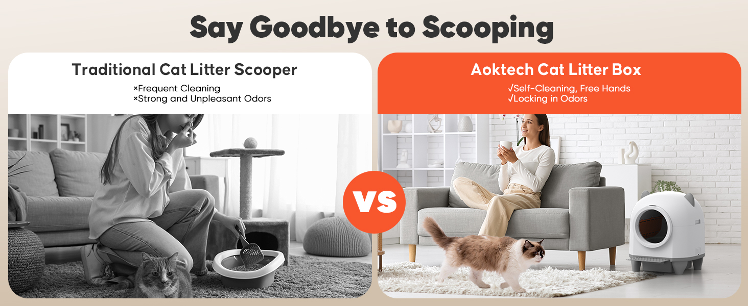 automatic cat litter box self cleaning