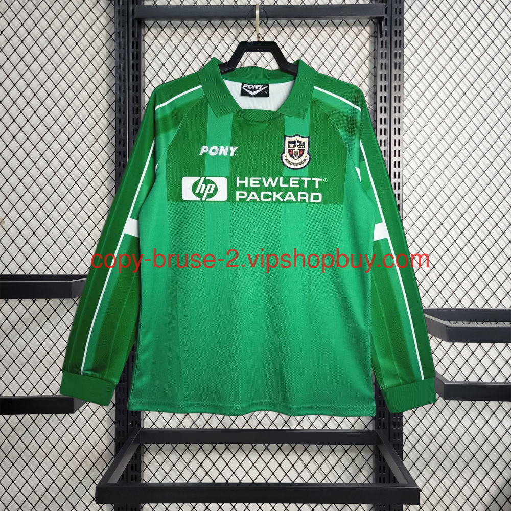 Retro Tottenham Hotspur 1997-99 Green Goalkeeper Long Sleeve Jersey111