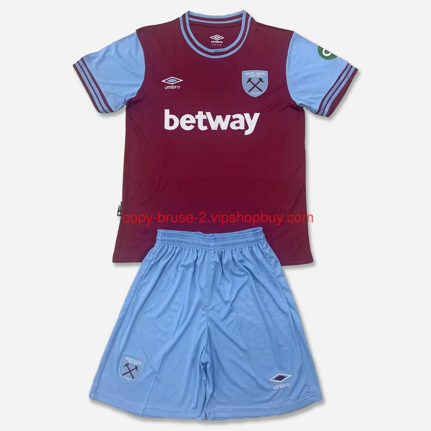 West Ham United 24-25 Home Men's Adult Jersey Set - Fans Version111