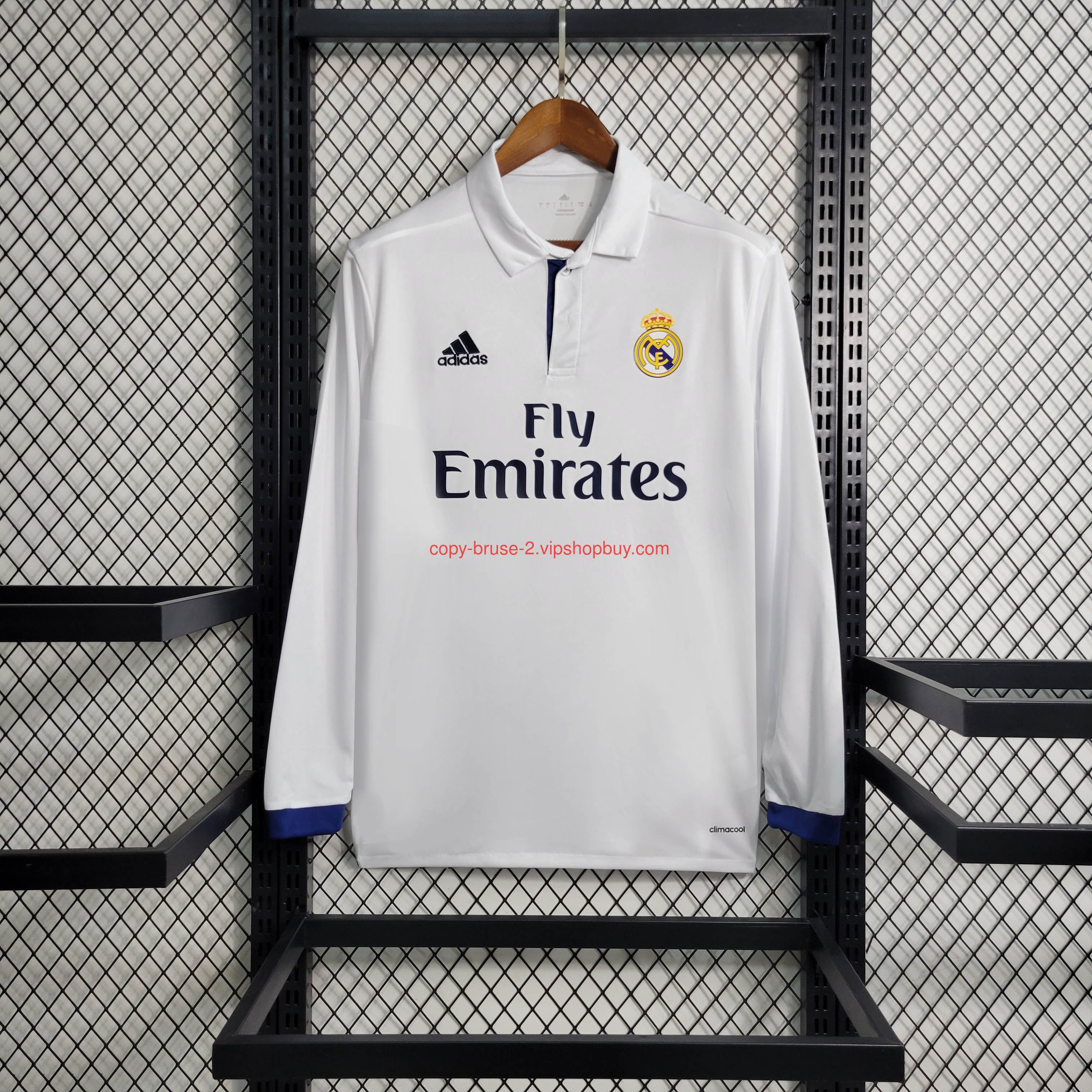 Retro Real Madrid 16-17 Home Long Sleeve Jersey111
