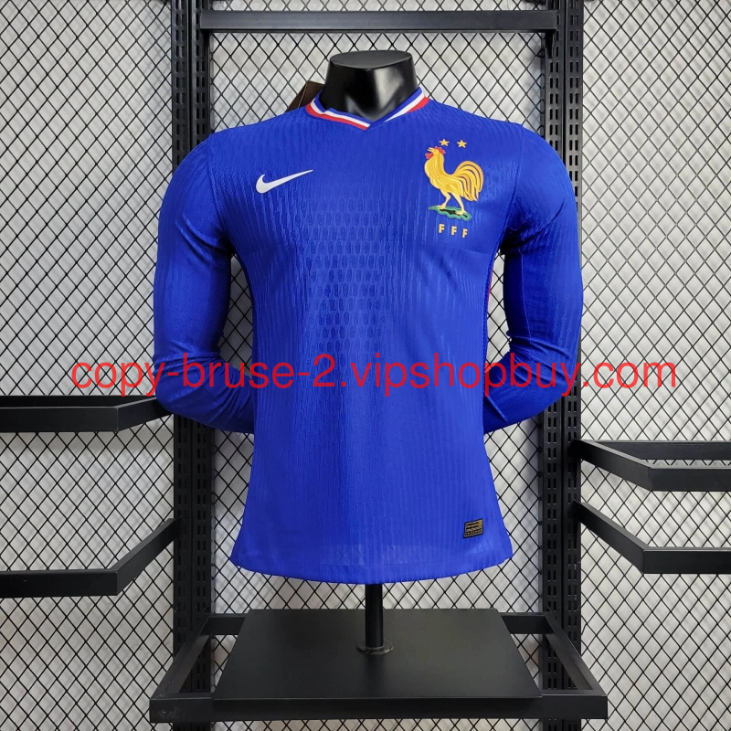 France 2024 Home Long Sleeve Jersey - Player Version111
