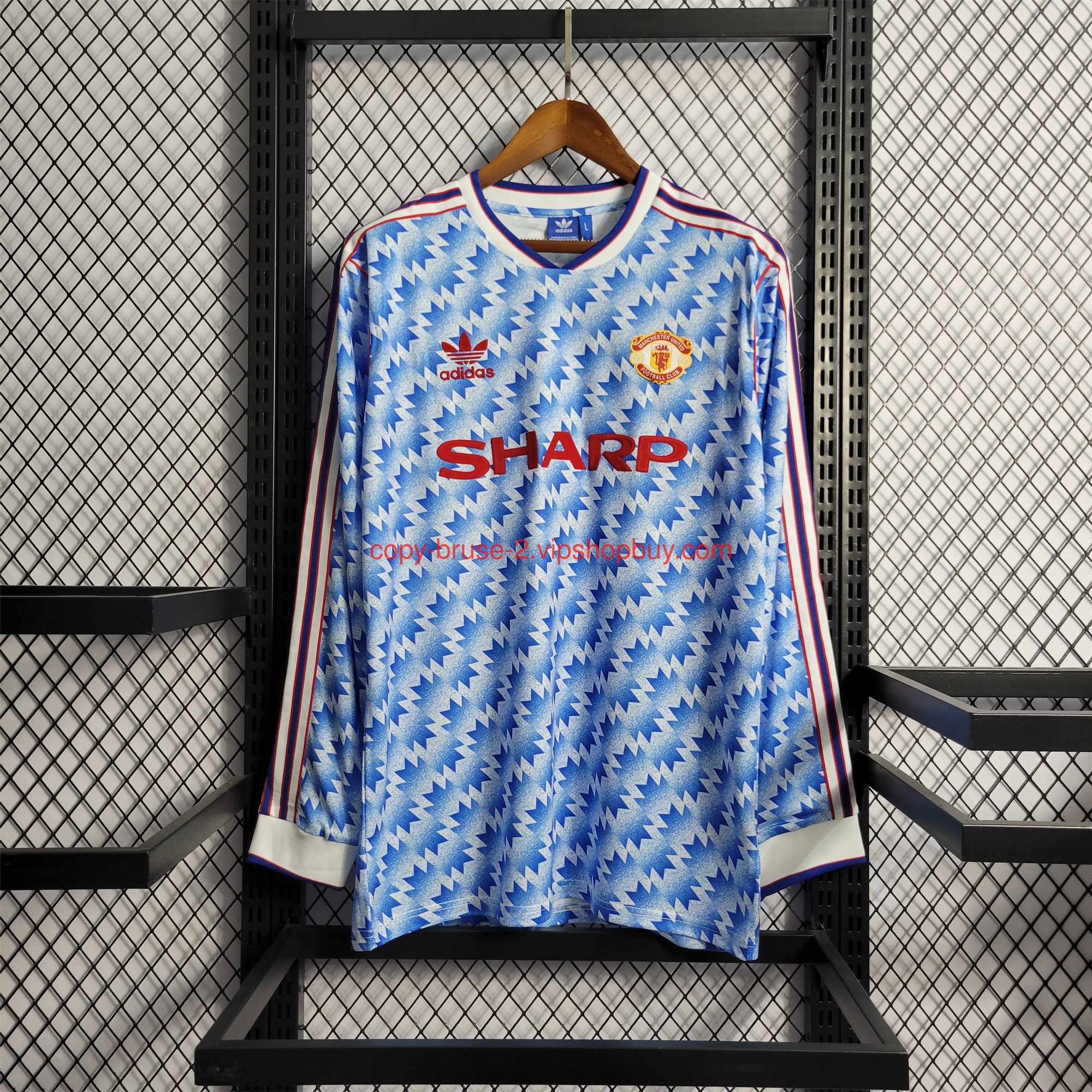 Manchester United Retro 90-92 Away Long Sleeve Jersey111