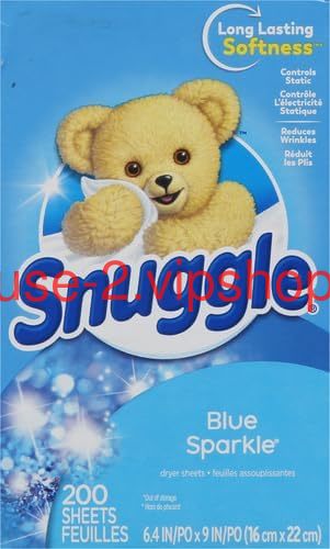 Snuggle Fabric Softener Dryer Sheets, Blue Sparkle, 200 Count111mysite