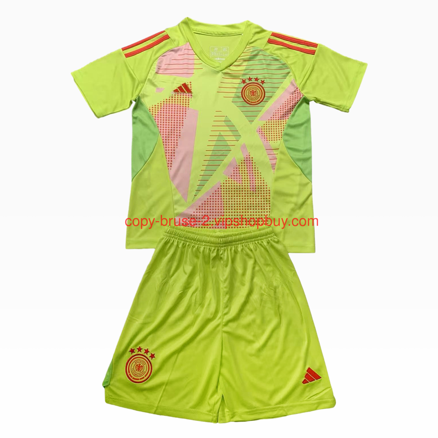 Germany 2024 Green Goalkeeper Kids Kit111