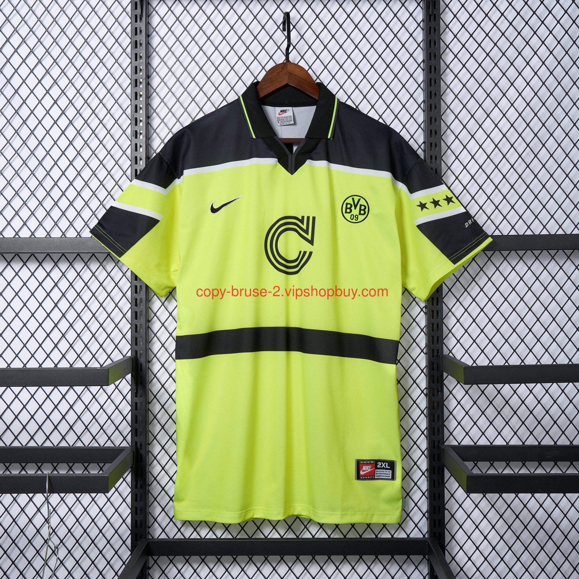 Retro Dortmund 1996-97 Home Champions League Final Jersey111