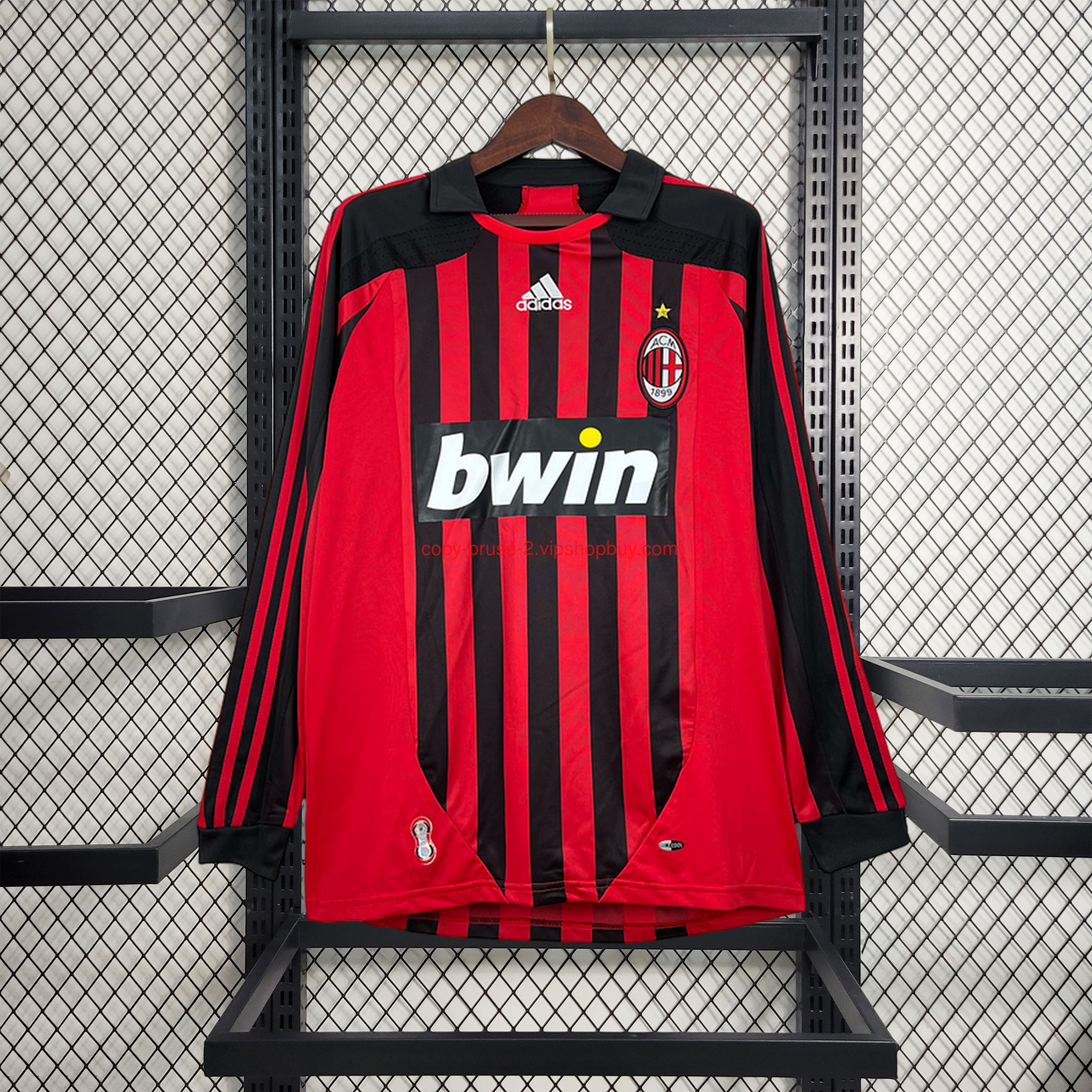 Retro AC Milan 2007-08 Home Long Sleeve Jersey111