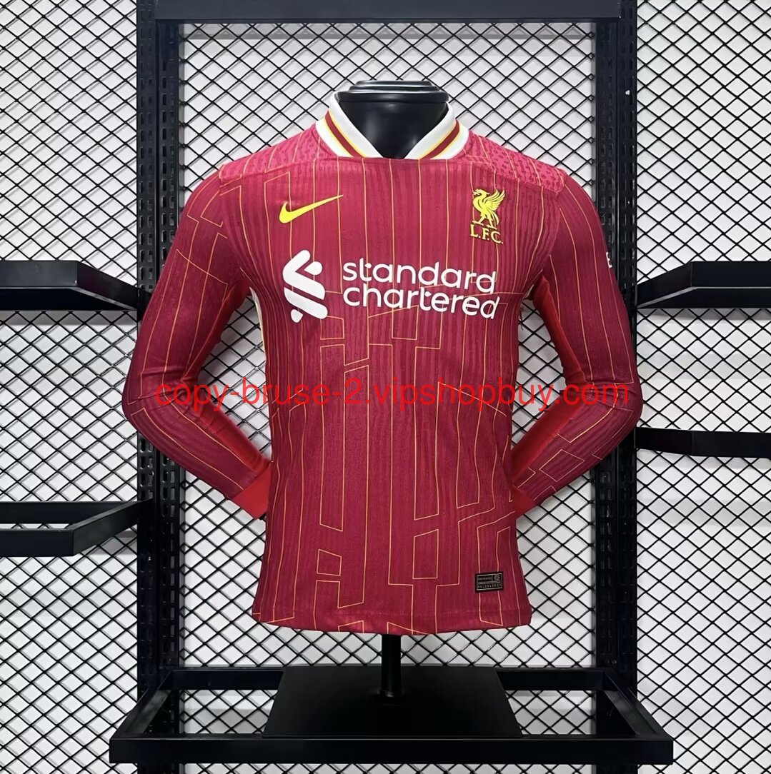 Liver.pool 24-25 Home Long Sleeve Jersey - Player Version111